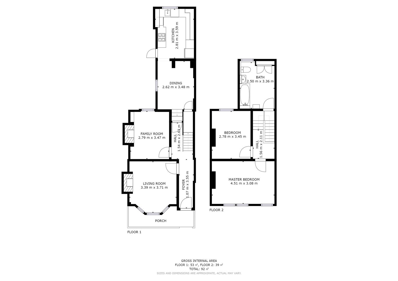Floorplan for Jubilee Street, Grangetown